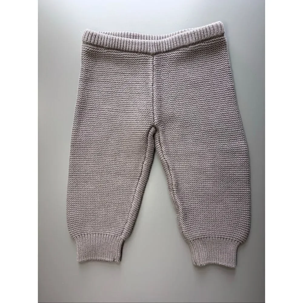 Quince 100% Organic Cotton pants 12 - 18 Months grey